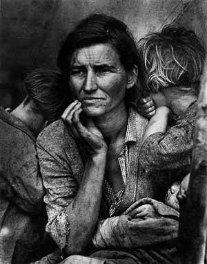 Immigrant Mother with her children