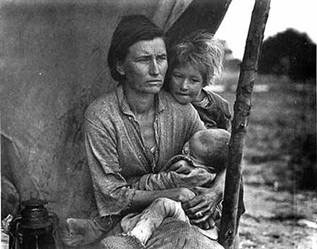 Immigrant Mother with her children